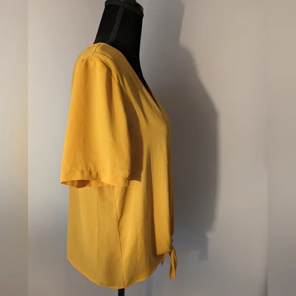 Madewell Lightweight Minimalist novel tie front top - Picture 9 of 10